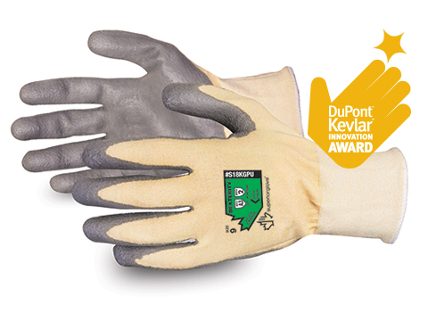 #S18KGPU Superior Glove® Dexterity® Kevlar® Blend PU Coated Gloves